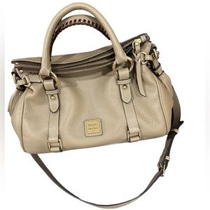 Dooney & Bourke Pebble Grain Small Satchel Taupe